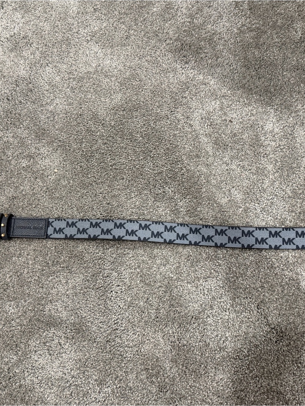 Michael Kors Blue-Gray MK Logo Reversible Women’s Belt - Picture 3 of 3